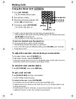 Preview for 22 page of Panasonic KX-TG2335S Operating Instructions Manual