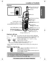 Предварительный просмотр 7 страницы Panasonic KX-TG2336 Operating Instructions Manual