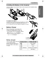 Предварительный просмотр 9 страницы Panasonic KX-TG2336 Operating Instructions Manual