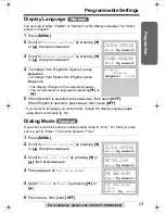 Предварительный просмотр 13 страницы Panasonic KX-TG2336 Operating Instructions Manual