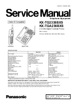 Preview for 1 page of Panasonic KX-TG2338BXS Service Manual