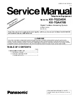 Предварительный просмотр 98 страницы Panasonic KX-TG234 Service Manual