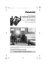 Panasonic KX-TG2340JX Operating Instructions Manual preview