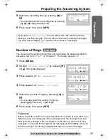 Предварительный просмотр 21 страницы Panasonic KX-TG2343W - 2.4 GHz DSS Cordless Phone Operating Instructions Manual