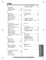 Предварительный просмотр 71 страницы Panasonic KX-TG2343W - 2.4 GHz DSS Cordless Phone Operating Instructions Manual