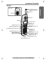 Предварительный просмотр 7 страницы Panasonic KX-TG2346 Operating Instructions Manual