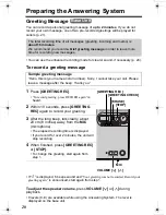 Предварительный просмотр 20 страницы Panasonic KX-TG2346 Operating Instructions Manual