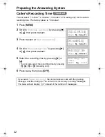 Предварительный просмотр 22 страницы Panasonic KX-TG2346 Operating Instructions Manual