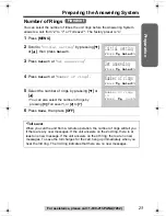 Предварительный просмотр 23 страницы Panasonic KX-TG2346 Operating Instructions Manual