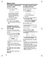 Предварительный просмотр 26 страницы Panasonic KX-TG2346 Operating Instructions Manual