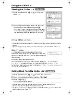 Предварительный просмотр 32 страницы Panasonic KX-TG2346 Operating Instructions Manual