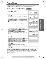 Предварительный просмотр 37 страницы Panasonic KX-TG2346 Operating Instructions Manual