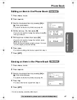 Предварительный просмотр 41 страницы Panasonic KX-TG2346 Operating Instructions Manual