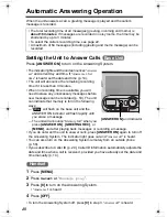 Предварительный просмотр 48 страницы Panasonic KX-TG2346 Operating Instructions Manual