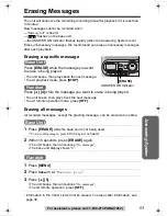 Предварительный просмотр 53 страницы Panasonic KX-TG2346 Operating Instructions Manual