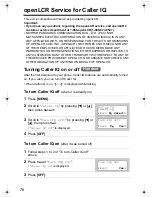 Предварительный просмотр 70 страницы Panasonic KX-TG2346 Operating Instructions Manual