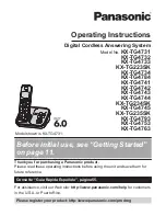 Panasonic KX-TG234SK Operating Instructions Manual предпросмотр