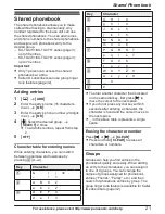 Предварительный просмотр 21 страницы Panasonic KX-TG234SK Operating Instructions Manual