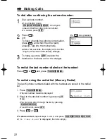 Preview for 22 page of Panasonic kx-tg2352 Operating Instructions Manual