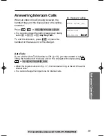 Preview for 39 page of Panasonic kx-tg2352 Operating Instructions Manual