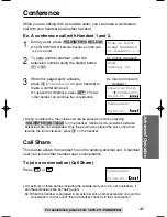 Preview for 41 page of Panasonic kx-tg2352 Operating Instructions Manual