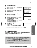 Preview for 43 page of Panasonic kx-tg2352 Operating Instructions Manual