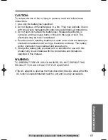 Preview for 63 page of Panasonic kx-tg2352 Operating Instructions Manual