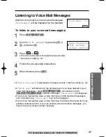 Preview for 45 page of Panasonic KX-TG2352PW Operating Instructions Manual