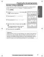 Предварительный просмотр 23 страницы Panasonic KX-TG2355S Operating Instructions Manual