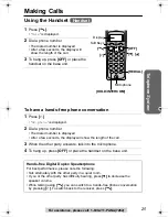 Предварительный просмотр 25 страницы Panasonic KX-TG2355S Operating Instructions Manual