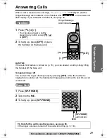 Предварительный просмотр 29 страницы Panasonic KX-TG2355S Operating Instructions Manual