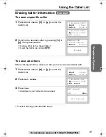 Предварительный просмотр 37 страницы Panasonic KX-TG2355S Operating Instructions Manual