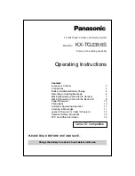 Panasonic KX-TG2356S - 2.4 GHz Cordless Phone Operating Instructions Manual предпросмотр