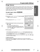 Предварительный просмотр 17 страницы Panasonic KX-TG2357 Operating Instructions Manual