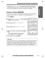 Предварительный просмотр 23 страницы Panasonic KX-TG2357 Operating Instructions Manual