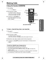 Предварительный просмотр 25 страницы Panasonic KX-TG2357 Operating Instructions Manual