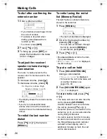 Предварительный просмотр 26 страницы Panasonic KX-TG2357 Operating Instructions Manual