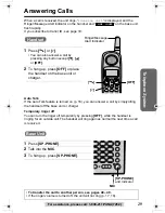 Предварительный просмотр 29 страницы Panasonic KX-TG2357 Operating Instructions Manual