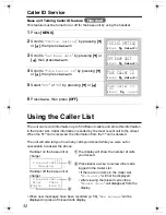 Предварительный просмотр 32 страницы Panasonic KX-TG2357 Operating Instructions Manual