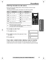 Предварительный просмотр 39 страницы Panasonic KX-TG2357 Operating Instructions Manual