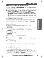 Предварительный просмотр 49 страницы Panasonic KX-TG2357 Operating Instructions Manual