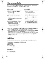 Предварительный просмотр 50 страницы Panasonic KX-TG2357 Operating Instructions Manual