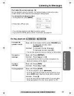 Предварительный просмотр 59 страницы Panasonic KX-TG2357 Operating Instructions Manual