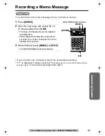 Предварительный просмотр 61 страницы Panasonic KX-TG2357 Operating Instructions Manual