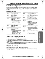 Предварительный просмотр 65 страницы Panasonic KX-TG2357 Operating Instructions Manual