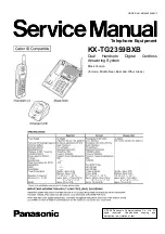 Panasonic KX-TG2359BXB Service Manual preview