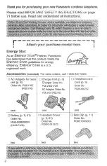 Preview for 2 page of Panasonic KX-TG2382B - 2.4GHz Phone System Operating Instructions Manual