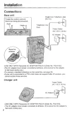 Preview for 8 page of Panasonic KX-TG2382B - 2.4GHz Phone System Operating Instructions Manual