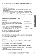 Preview for 43 page of Panasonic KX-TG2382B - 2.4GHz Phone System Operating Instructions Manual