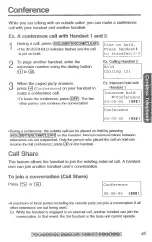 Preview for 45 page of Panasonic KX-TG2382B - 2.4GHz Phone System Operating Instructions Manual